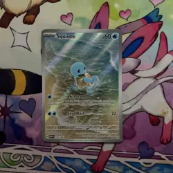 Squirtle 170/165 Near Mint Scarlet & Violet-151 Illustration Rare Holo Pokemon - Image 3