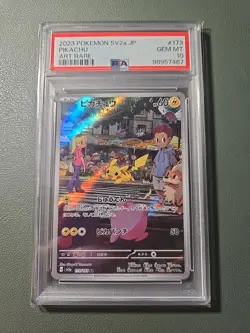 2023 POKEMON JPN SV2A-POKEMON 151 ART RARE #173 PIKACHU PSA 10 - Image 1
