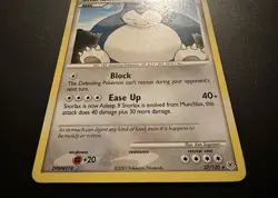 Pokemon Diamond And Pearl Snorlax 37/130 (regular rare) - Near Mint TCG DPBP# - Image 2