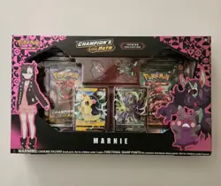 Pokemon Marnie Premium Collection Box New & Sealed - 8x Boosters + Playmat - Image 1