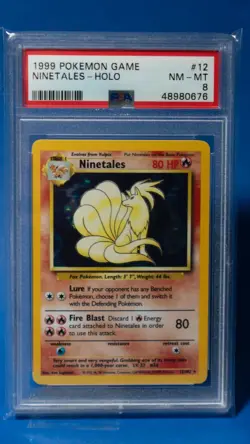 Ninetales Base Set Unlimited Holo Rare PSA 8!!! Pokemon TCG Graded Holo Rare! - Image 2