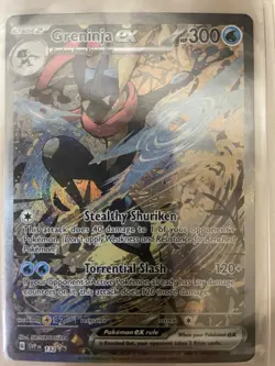 Pokemon TCG Greninja EX 132 Scarlet & Violet Promo Holo Good Condition - Image 1
