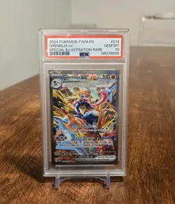 Pokemon Greninja ex Twilight Masquerade Special Illustration Rare #214 PSA 10 - Image 1
