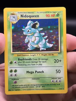 No Set Symbol Nidoqueen Holo Rare 7/64 Pokemon Jungle 1999 English WOTC NM - Image 3