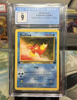 2000 Magikarp 1st Edition Team Rocket CGC 9 Pokemon WOTC - Image 1