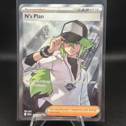 N's Plan 163/086 Ultra Rare Pokemon Black Bolt English NM - Image 1
