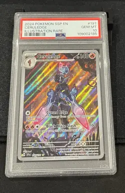 Pokemon Ceruledge 197/191 Illustration Rare Surging Sparks 2024 PSA 10 Gem Mint - Image 1