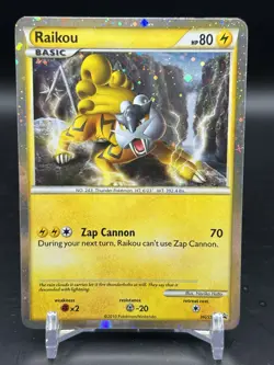 Pokemon Raikou Call of Legends HeartGold & SoulSilver Holo Promo HGSS19 NM- - Image 1