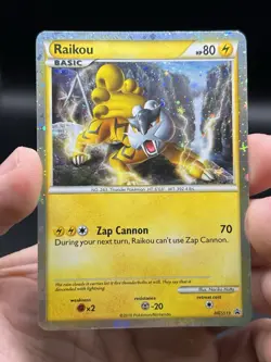 Pokemon Raikou Call of Legends HeartGold & SoulSilver Holo Promo HGSS19 NM- - Image 3
