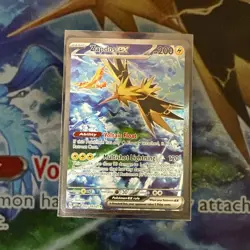 Pokemon TCG Zapdos EX 202/165 Scarlet & Violet 151 SIR English NM Condition - Image 1