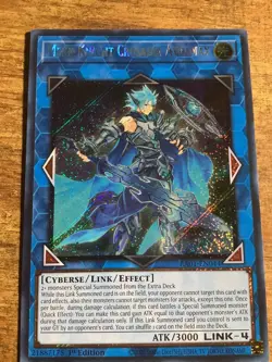 Yugioh 1x Mekk-Knight Crusadia Avramax RA01-EN044 Platinum Secret Rare 1st Ed NM - Image 1