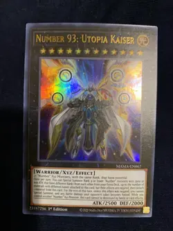Yugioh x1 Number 93: Utopia Kaiser 1st Edition MAMA-EN067 Ultra Rare (NM!) - Image 1