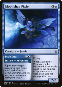 (1x FOIL) MOONSHAE PIXIE / PIXIE DUST - Baldur's Gate - MTG Magic Card - Image 1