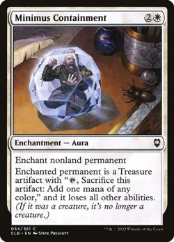 (1x FOIL) MINIMUS CONTAINMENT - CL: Baldur's Gate - MTG Magic the Gathering Card - Image 1