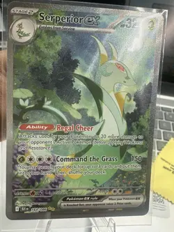 Pokemon TCG Serperior EX Sir 164/086 Black Bolt English Card Near Mint Condition - Image 4