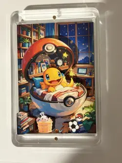 Pokemon Acrylic 3D paper display art card Charmander Non Tcg - Image 1