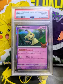 2023 Pokemon Trick or Trade #097 Mimikyu Card PSA 10 GEM MT - Image 1