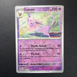 Pokemon Card TCG - Espeon 086/197 Best Buy Obsidian Flames Stamped Promo - NM - Image 1