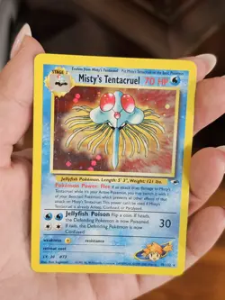 Pokemon TCG Misty's Tentacruel Gym Heroes Holo Card 10/132 - Image 4