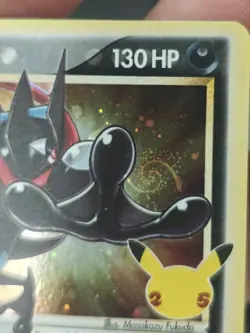 Pokemon Greninja Gold Star SWSH144 Celebrations Promo Card Beautiful Swirl - Image 3