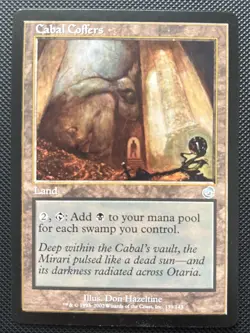 2002 Cabal Coffers Torment Magic the Gathering MTG Uncommon LP Rare - Image 1