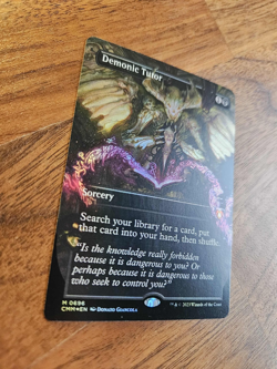 Demonic Tutor - BORDERLESS FOIL - NM - MTG - Image 2