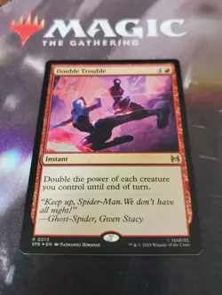 Mtg. Double Trouble. Foil. Marvel's Spider-Man: Eternal-Legal. Pack Fresh - Image 1