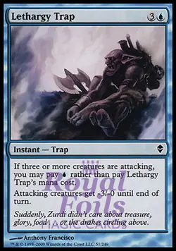 Lethargy Trap 4x FOIL ZEN MTG Zendikar Common MINT blue - Image 1