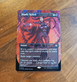 Deadly Rollick - BORDERLESS FOIL - NM - MTG - Image 1