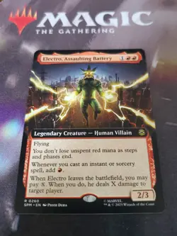 Mtg. Electro, Assaulting Battery. Extended Art. Marvel's Spider-Man. Nm - Image 1