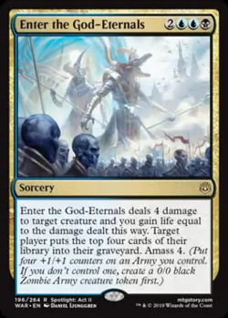 Enter the God-Eternals -Foil Light Play MTG War of the Spark - Image 1