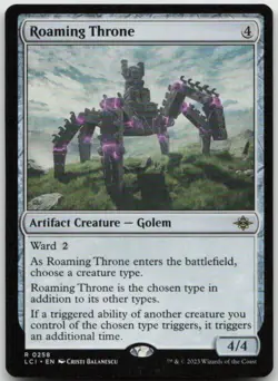 MTG Roaming Throne R The Lost Caverns of Ixalan 258 LP - Image 1