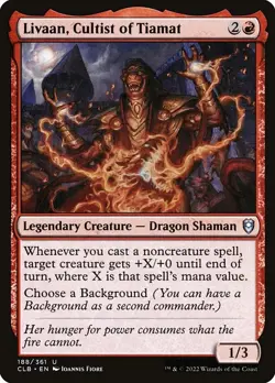 (2x FOIL) LIVAAN, CULTIST OF TIAMAT - Baldur's Gate - MTG Magic Card - Image 1