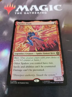 Mtg. Spider-Punk. Foil. Marvel's Spider-Man. Pack Fresh - Image 1