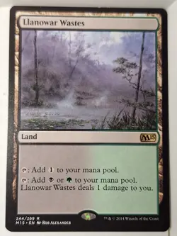 Llanowar Wastes - 2015 Core Set M15 - Magic the Gathering MTG Nice! - Image 1