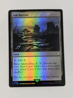 Ash Barrens - PIP 0253 - MTG Magic the Gathering Fallout Foil - Image 1