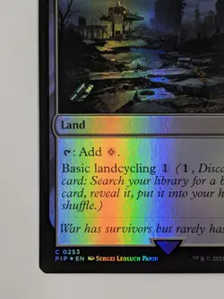 Ash Barrens - PIP 0253 - MTG Magic the Gathering Fallout Foil - Image 4