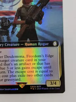 Desdemona, Freedon's Edge - PIP 0412 - MTG Magic Fallout Foil Extended Art - Image 5