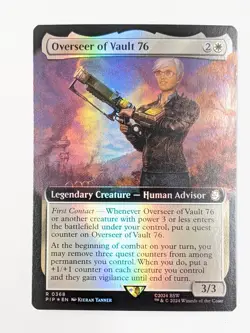 Overseer of Vault 76 - PIP 0368 - MTG Magic Fallout Foil Extended Art - Image 1
