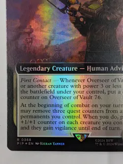 Overseer of Vault 76 - PIP 0368 - MTG Magic Fallout Foil Extended Art - Image 4