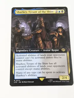 MTG Lord of the Rings NM R Sharkey, Tyrant of the Shire #0229 - Image 1