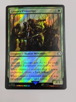 Gunner Conscript - PIP 0605 MTG Magic the Gathering Fallout Surge Foil - Image 1