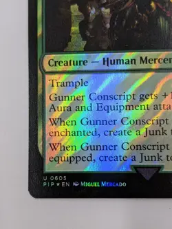 Gunner Conscript - PIP 0605 MTG Magic the Gathering Fallout Surge Foil - Image 4