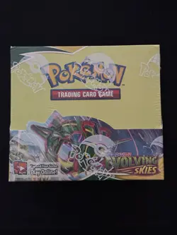 Pokemon TCG Sword and Shield - Evolving Skies Booster Box - W/ Hole - See Pics 820650818776 - Image 1