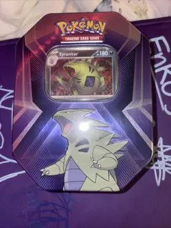 Pokemon TCG Tyranitar Triple Whammy Tin Factory Sealed - Image 1