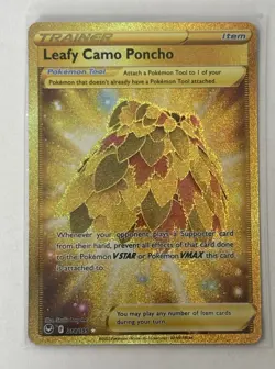 Leafy Camo Poncho 214/195 SWSH12: Silver Tempest Secret Rare Pokemon TCG - Image 1