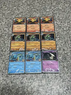 Pokemon Destined Rivals Stamped Pre-Release 034 049 087 096 Promo Set Lot Of 9 - Image 1