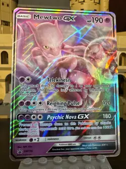Mewtwo GX SM196 Sm Holo Pokemon TCG Promo - Image 1
