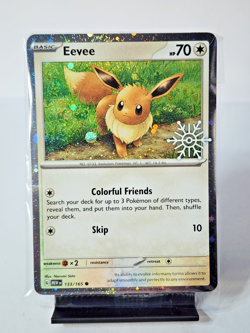 Eevee 133/165 SEALED Pokemon Holiday Calendar 2025 Festive Stamp Snowflake - Image 1