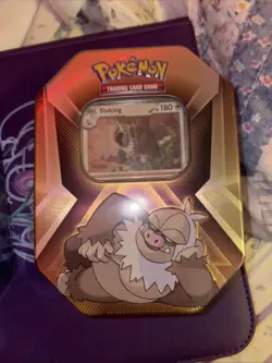 Slaking Triple Whammy Collectors Tin - Pokemon TCG - Factory Sealed - Image 1